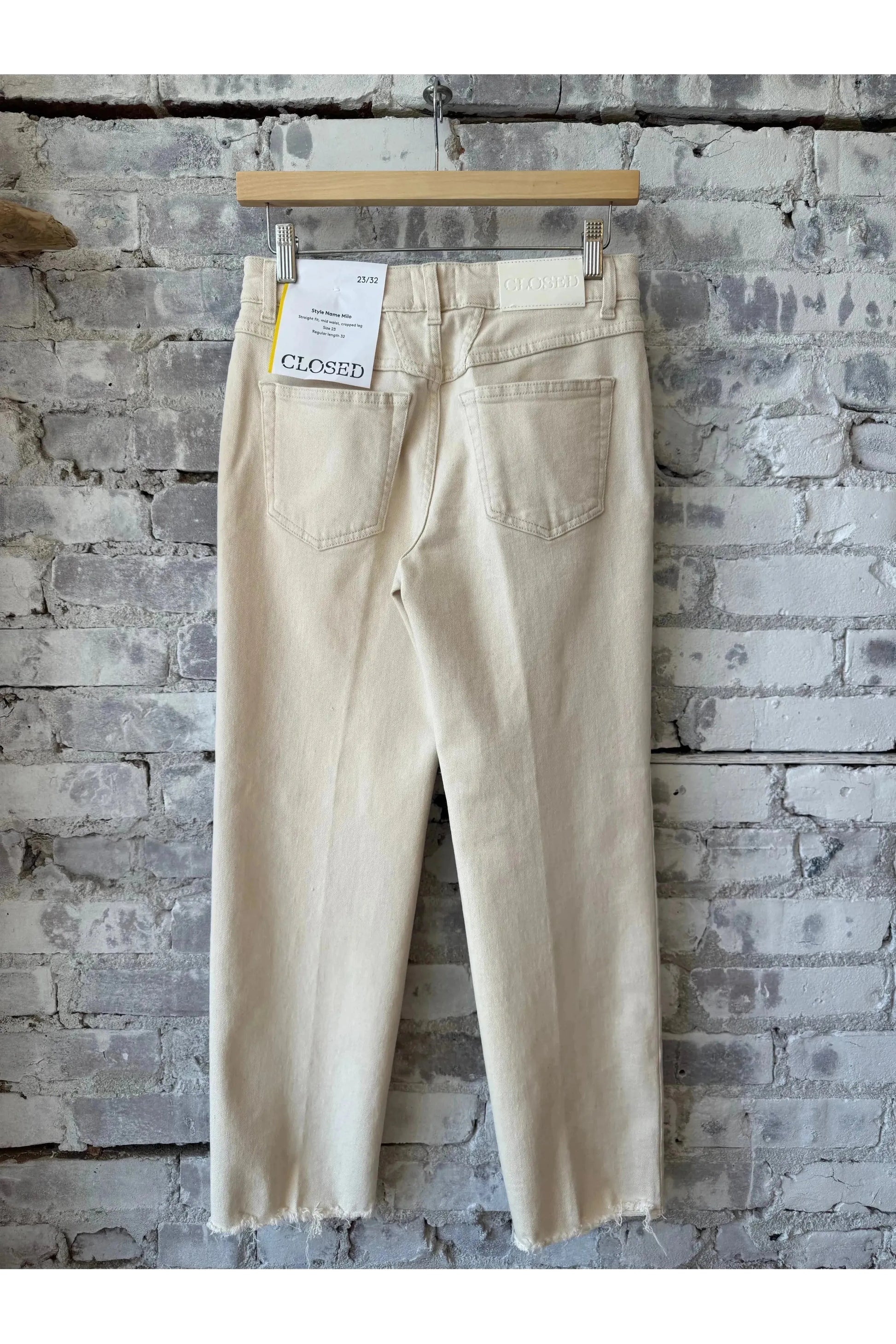 Milo Comfort Stretch Straight Jean - Ivory - DUNE + SALT
