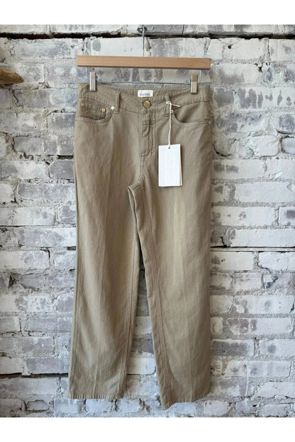 Milo Cotton Linen Straight Pants - Soft Beige - DUNE + SALT
