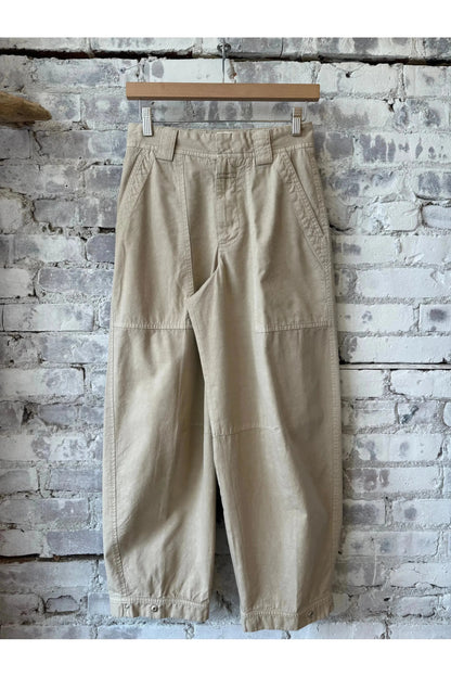 Rhannon Barrel Pant - Soft Beige - DUNE + SALT