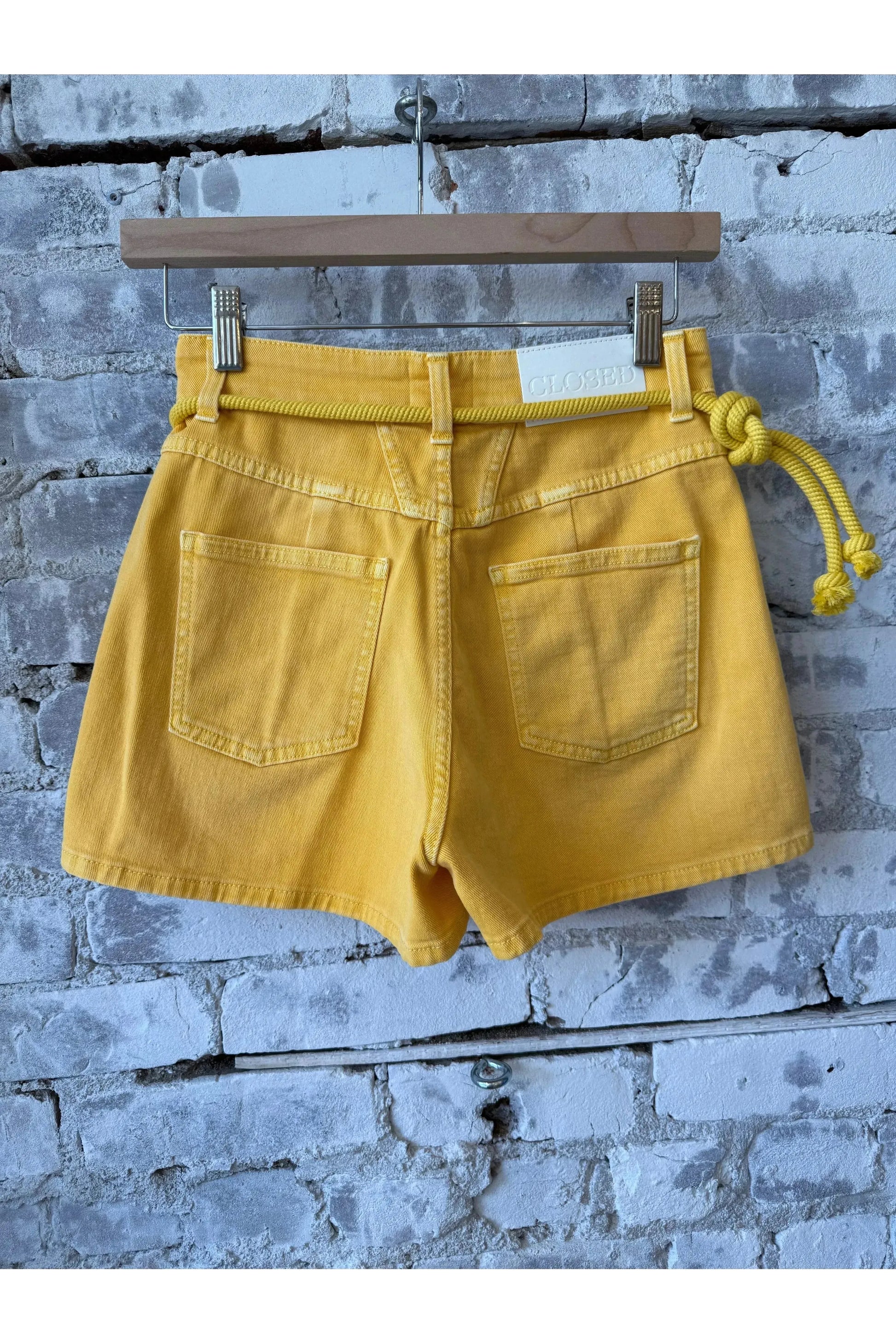 Jocy-X Denim Shorts - Mango Yellow - DUNE + SALT