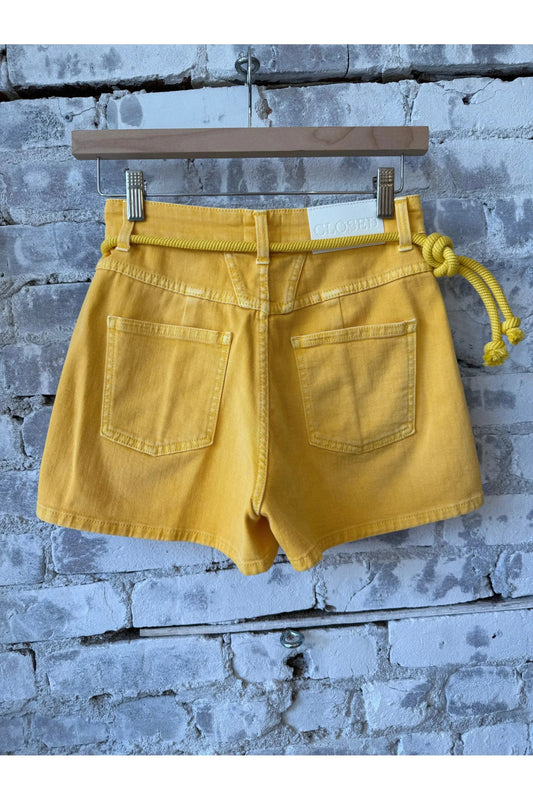 Jocy-X Denim Shorts - Mango Yellow - DUNE + SALT