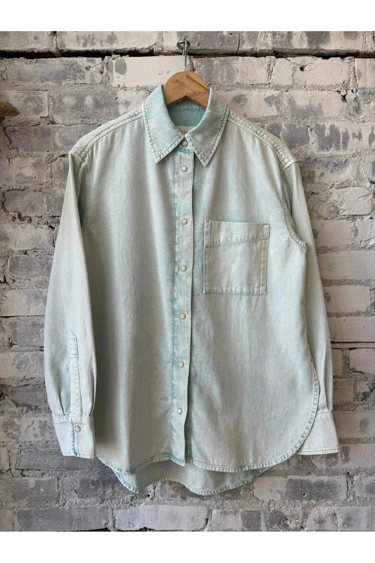 Denim Shirt - Washed Out Blue - DUNE + SALT