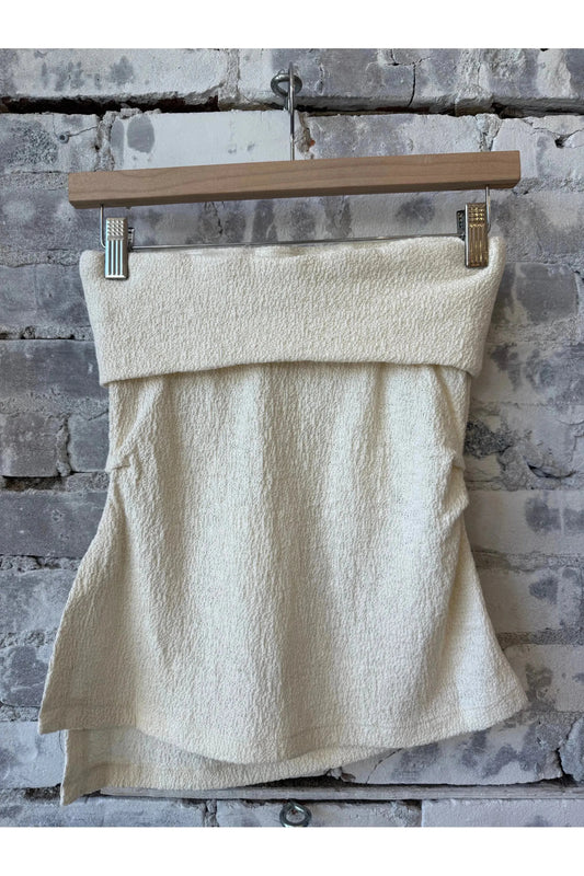 Cotton Tube Top - Dune Beige - DUNE + SALT