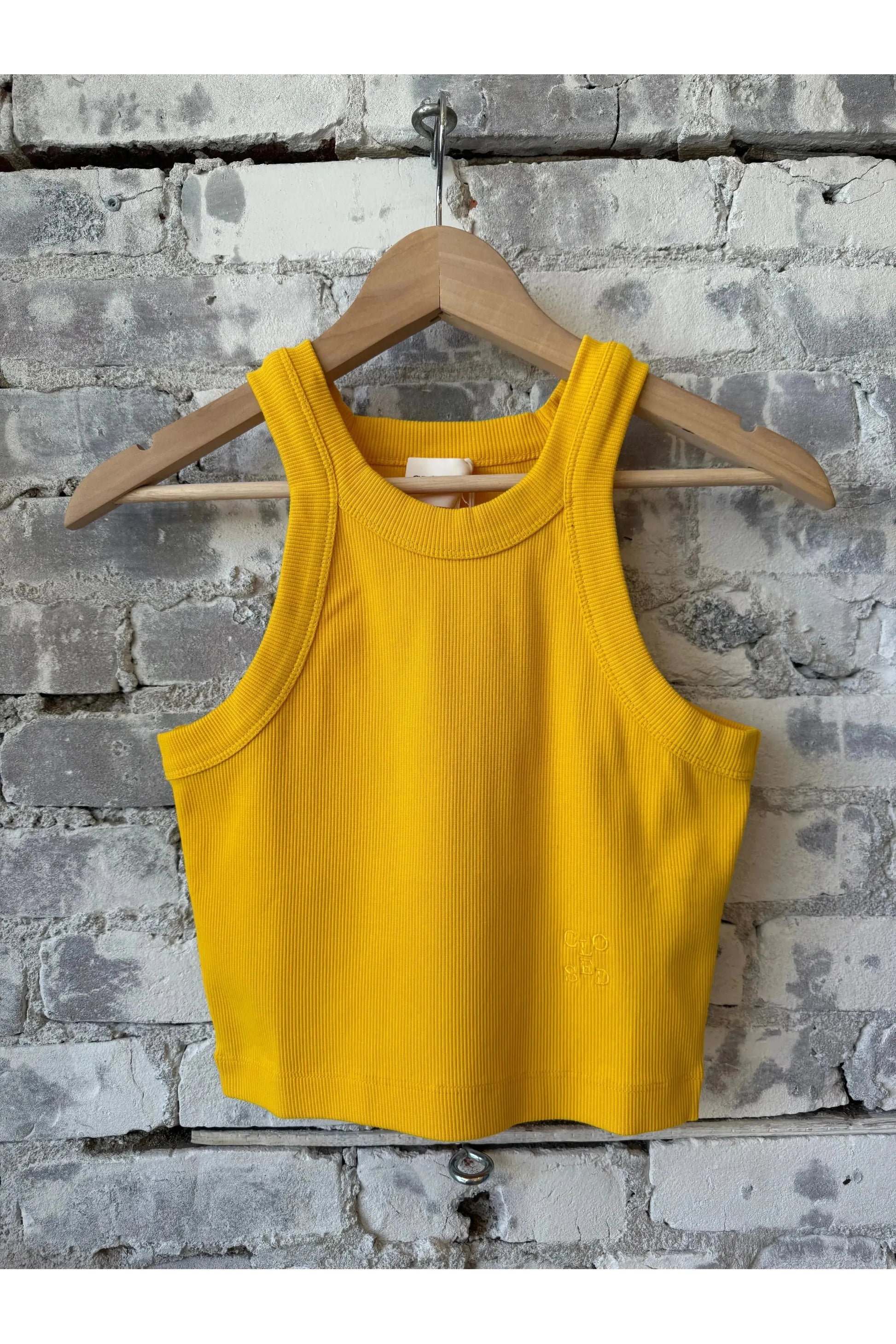 Cropped Racer Top - Mango Yellow - DUNE + SALT