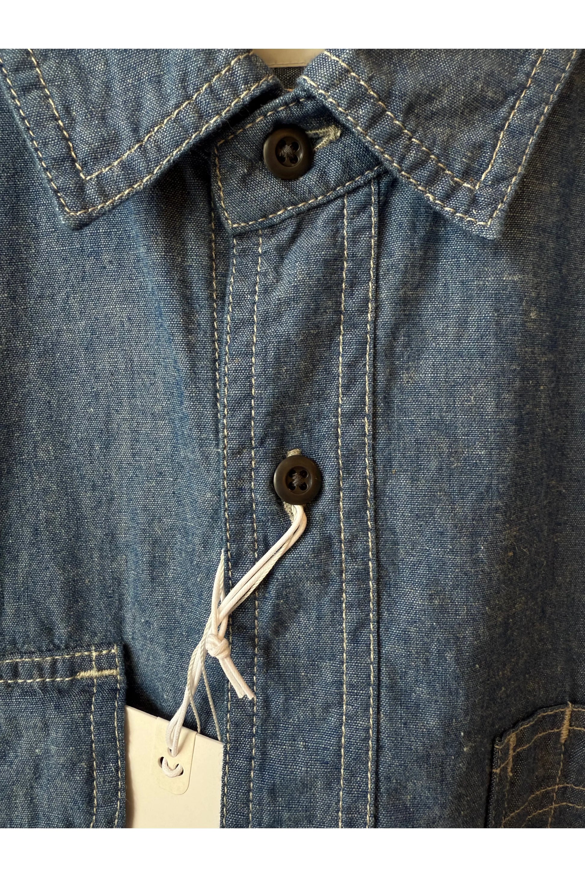 CO/LI Chambray Work Shirt - Navy - DUNE + SALT