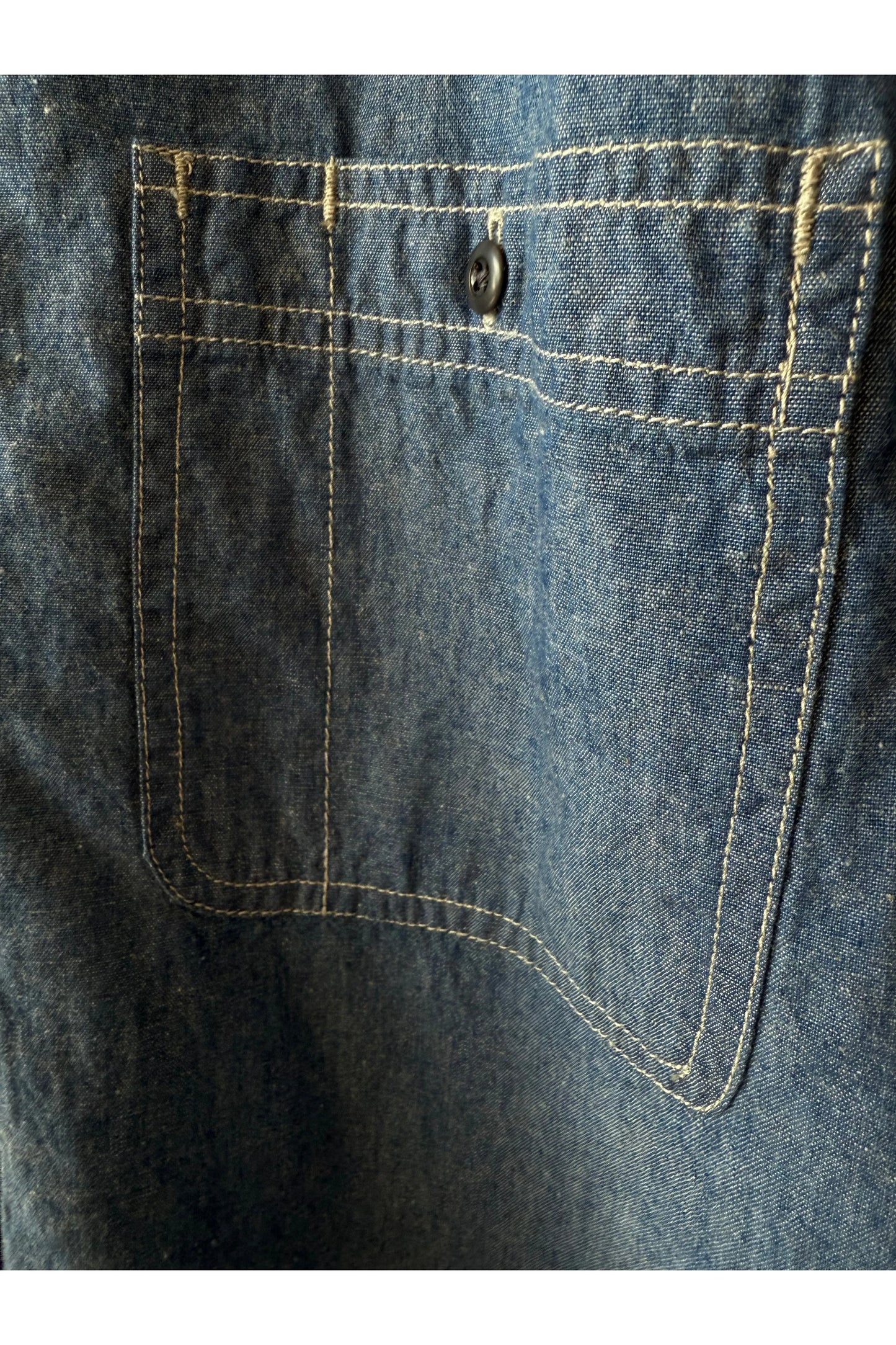 CO/LI Chambray Work Shirt - Navy - DUNE + SALT