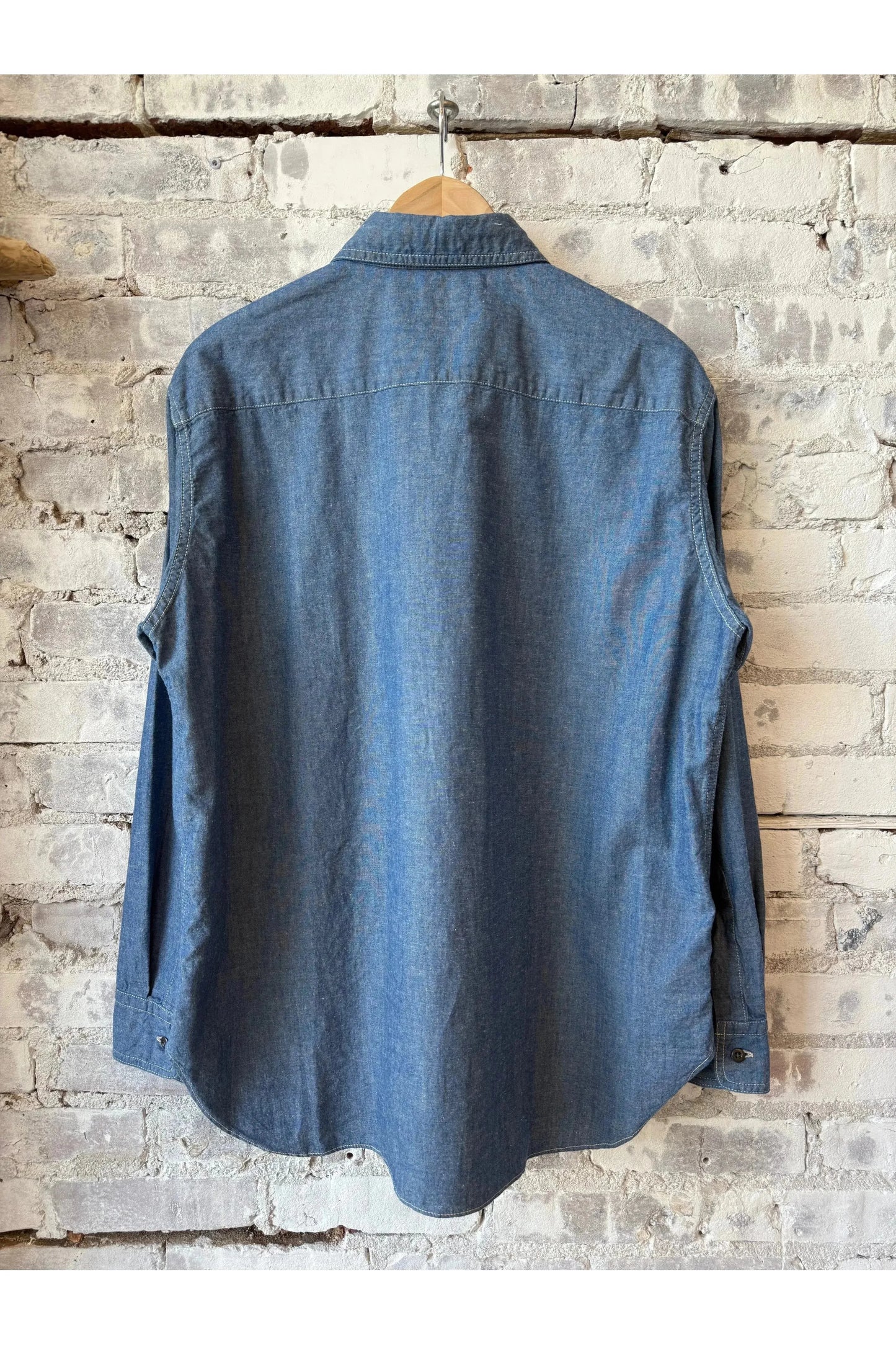 CO/LI Chambray Work Shirt - Navy - DUNE + SALT