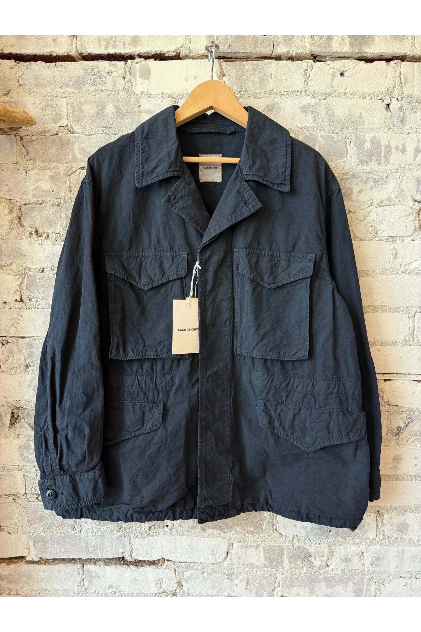High Density CO/HEMP M65 Style Jacket - Navy - DUNE + SALT