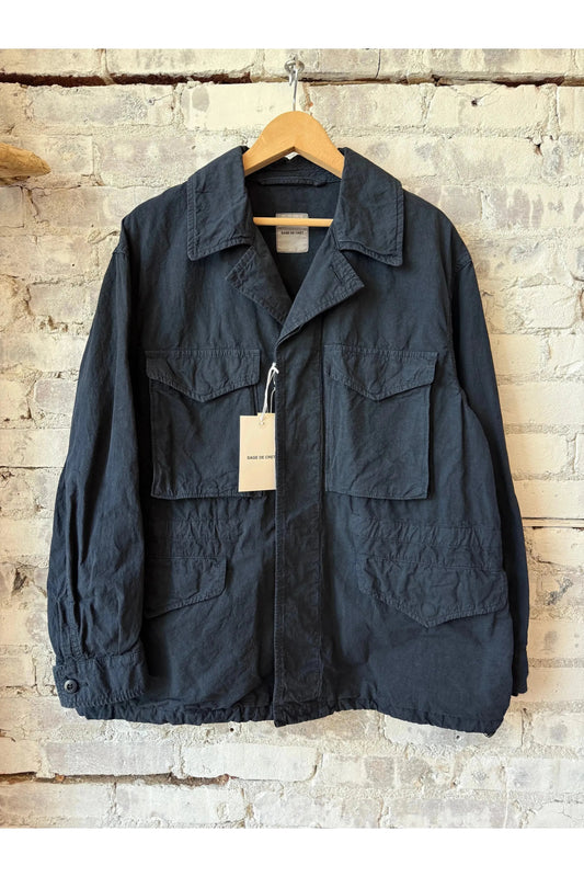High Density CO/HEMP M65 Style Jacket - Navy - DUNE + SALT