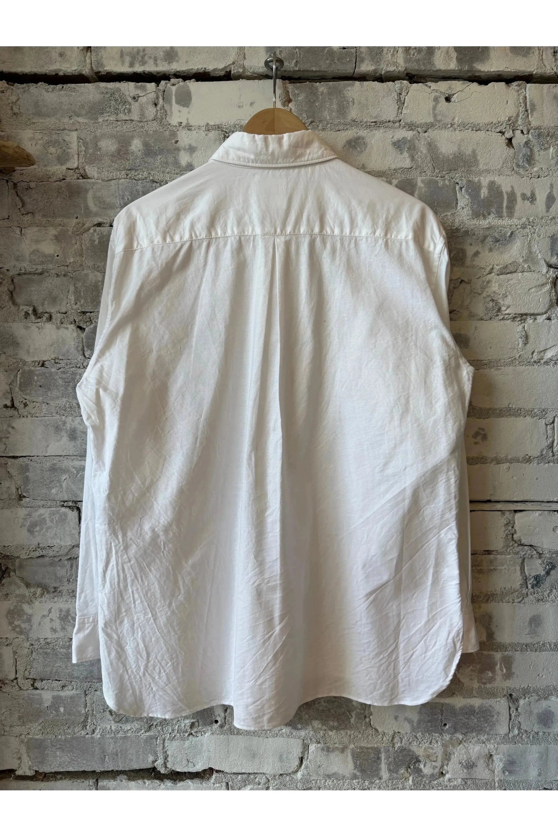 Oxford Short Point Collar Shirt - White - DUNE + SALT