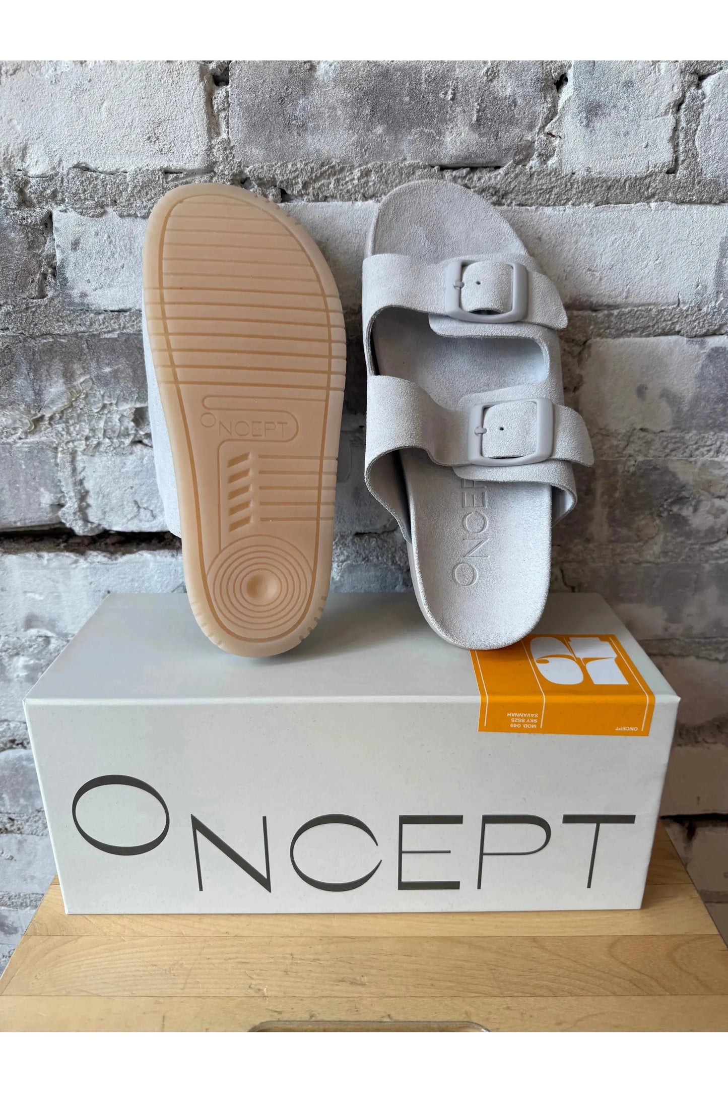 Savannah Hydro-Suede Slide - Ice - DUNE + SALT