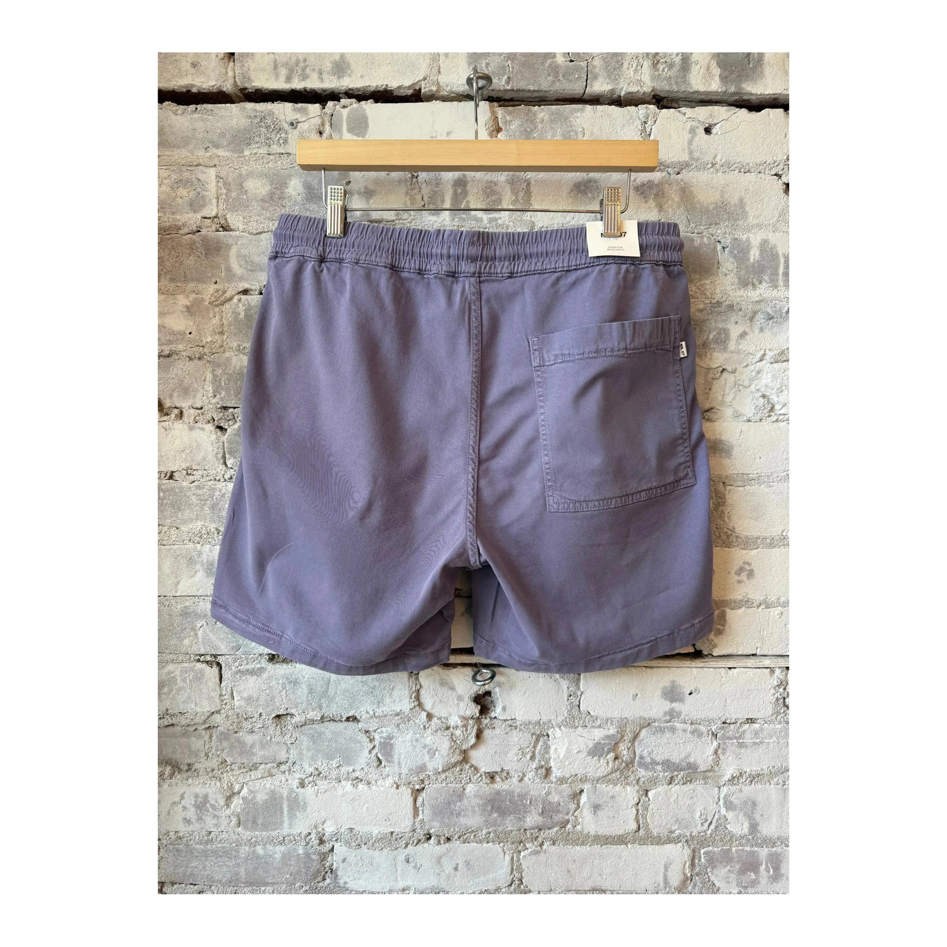 Men's NN07 Gregor Lyocell Blend Shorts in violet, showing a casual fit with a comfortable waistband and stylish design.
