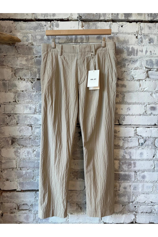 Bill Seersucker Trouser - Fog - DUNE + SALT
