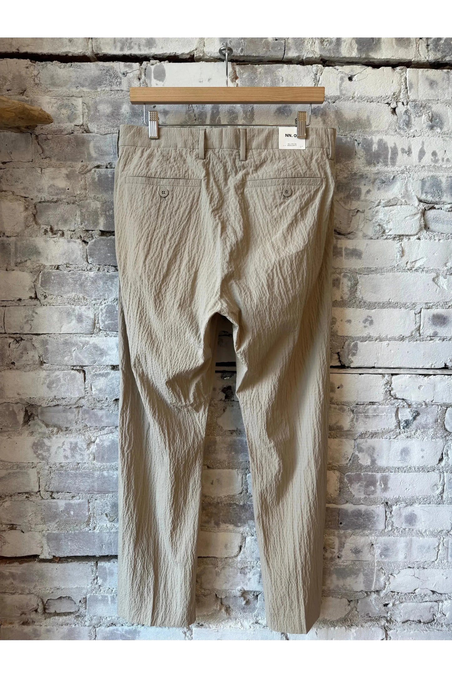 Bill Seersucker Trouser - Fog - DUNE + SALT