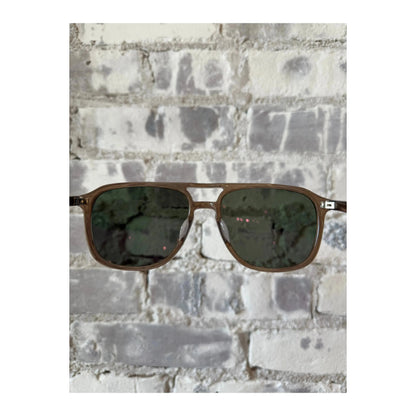 Gyalis Navigator Sunglasses - Tabac/Green Smoke - DUNE + SALT