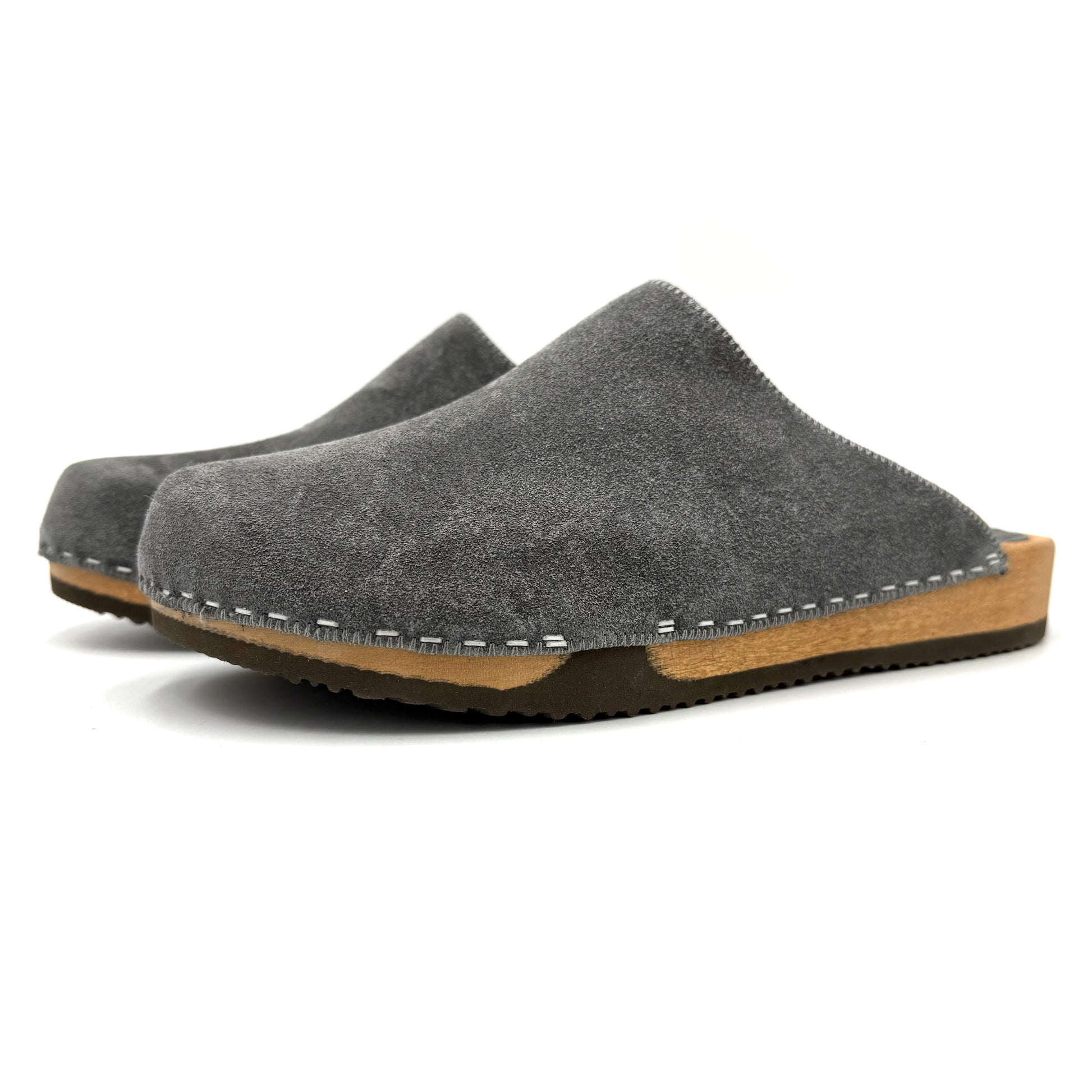 KUNSTENDESIGN.COM Lowrider | Men's Clogs | Stormveil Suede White Smoke