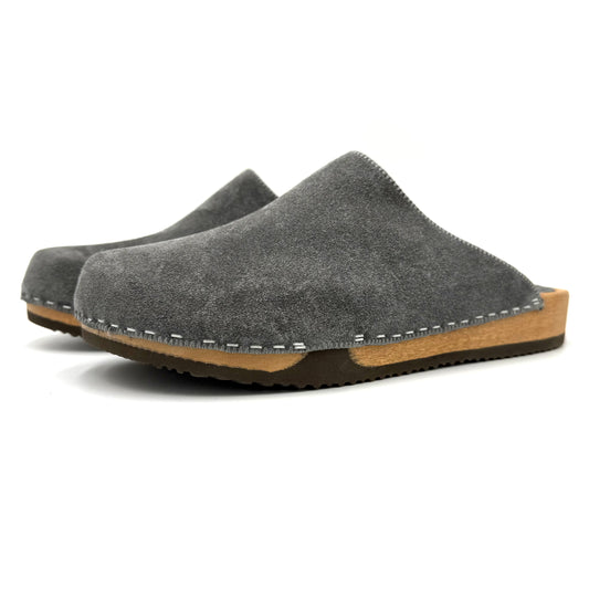 KUNSTENDESIGN.COM Lowrider | Men's Clogs | Stormveil Suede White Smoke