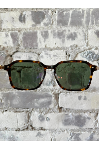 Delon Sunglasses - Classic Tortoise/Gold/Bottle Green - DUNE + SALT