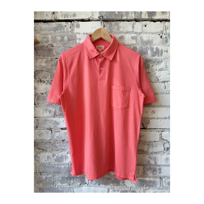 SS Cotton Jersey Polo - Faded Coral - DUNE + SALT