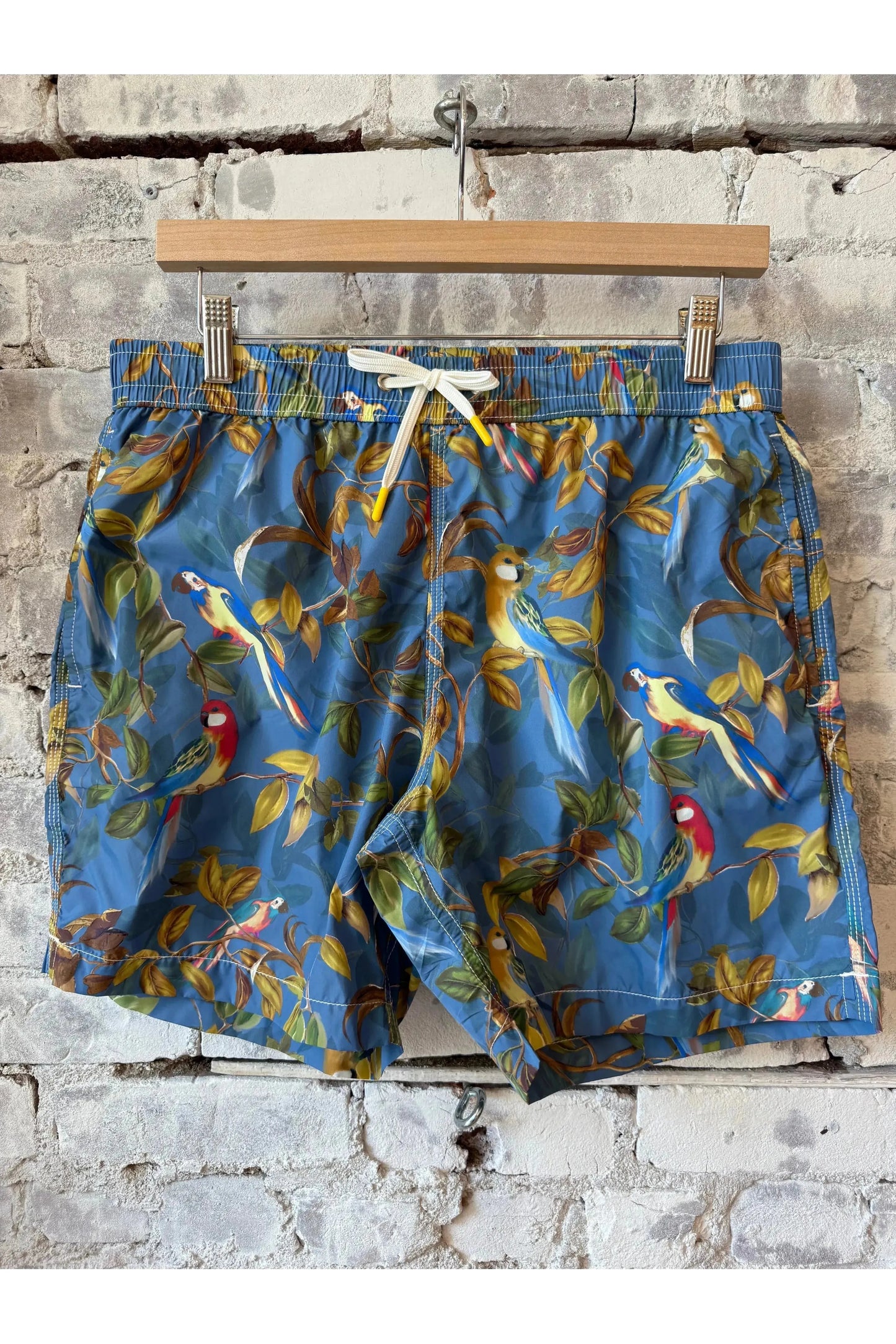Printed Swim Trunks - Blue Parrot - DUNE + SALT