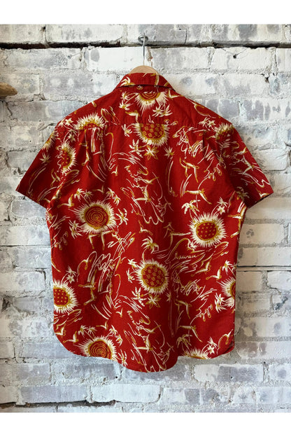 Dean Double Pocket SS Shirt - Aloha Red - DUNE + SALT