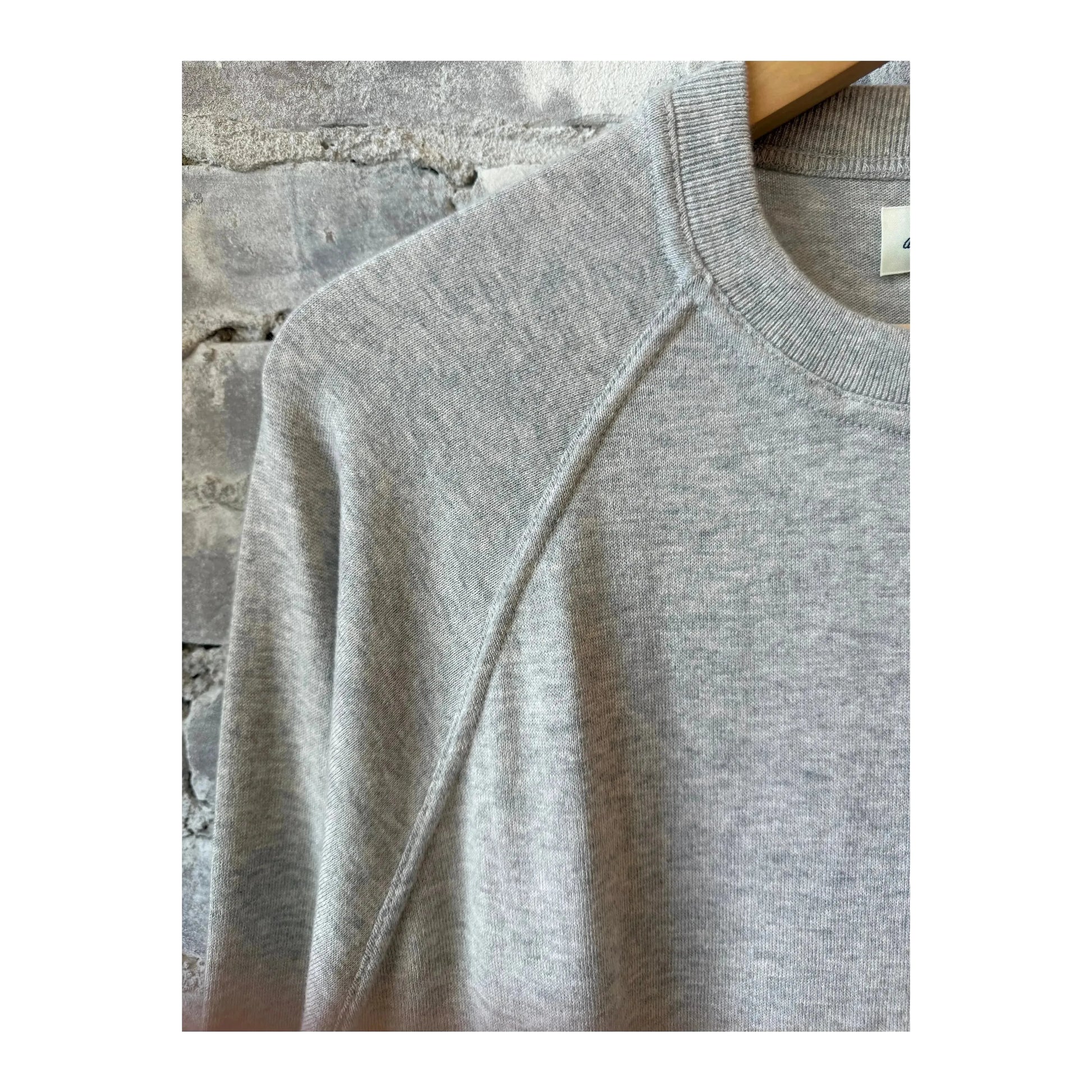Pima Cotton & Cashmere Sweater - Silver - DUNE + SALT