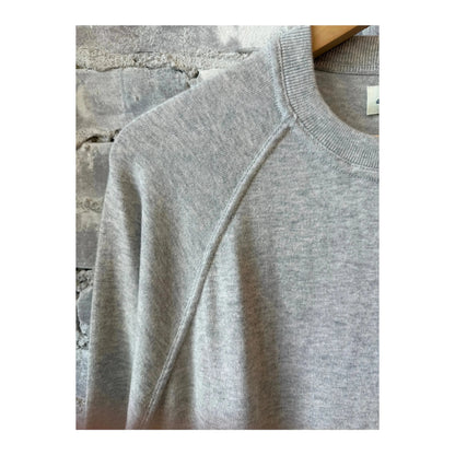 Pima Cotton & Cashmere Sweater - Silver - DUNE + SALT