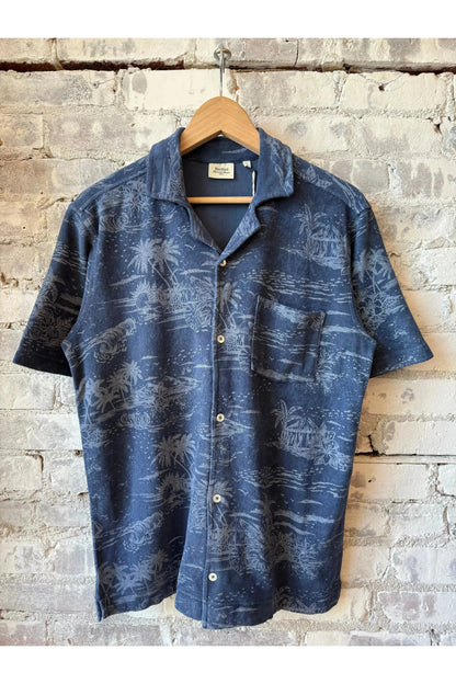 Bouclette Knit Polo - Cobalt - DUNE + SALT