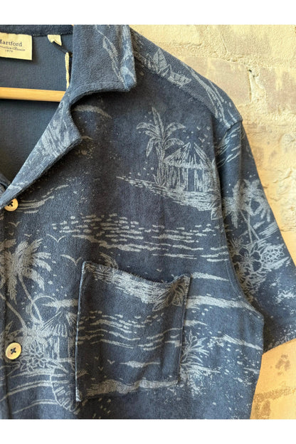 Bouclette Knit Polo - Cobalt - DUNE + SALT