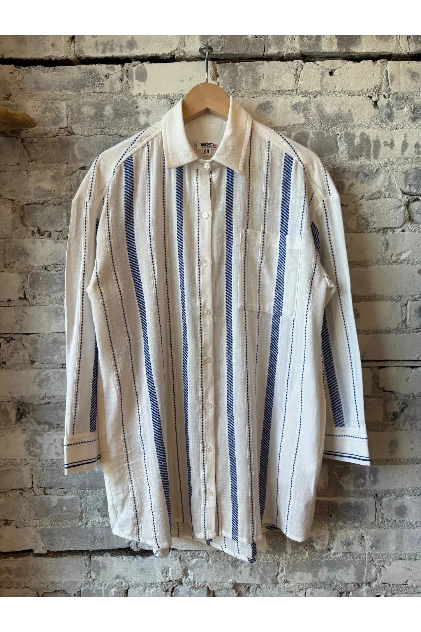 Mariam Shirt Dress - Tiki Azure - DUNE + SALT