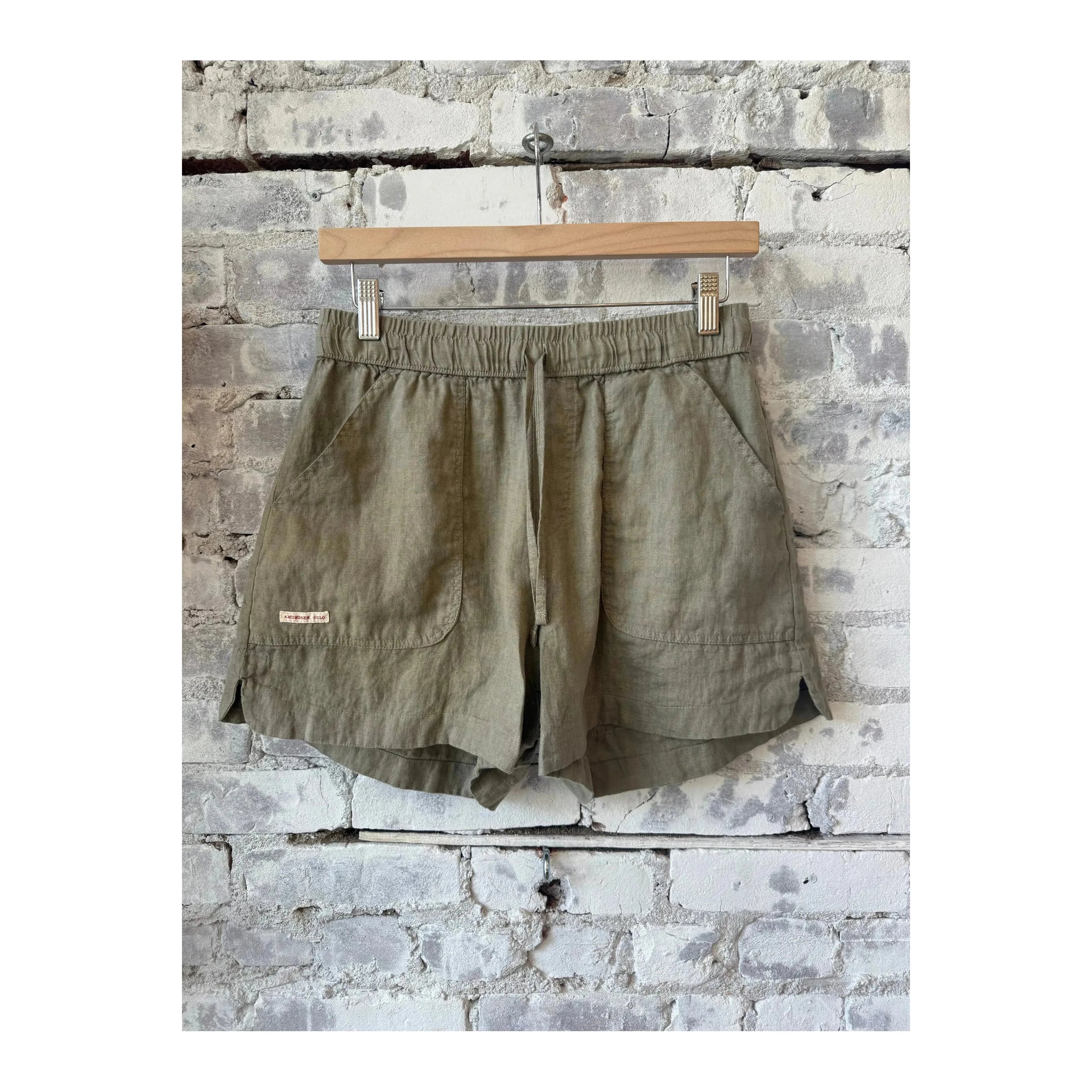 Women's Safari Linen Short - Olive Ash | DUNE + SALT