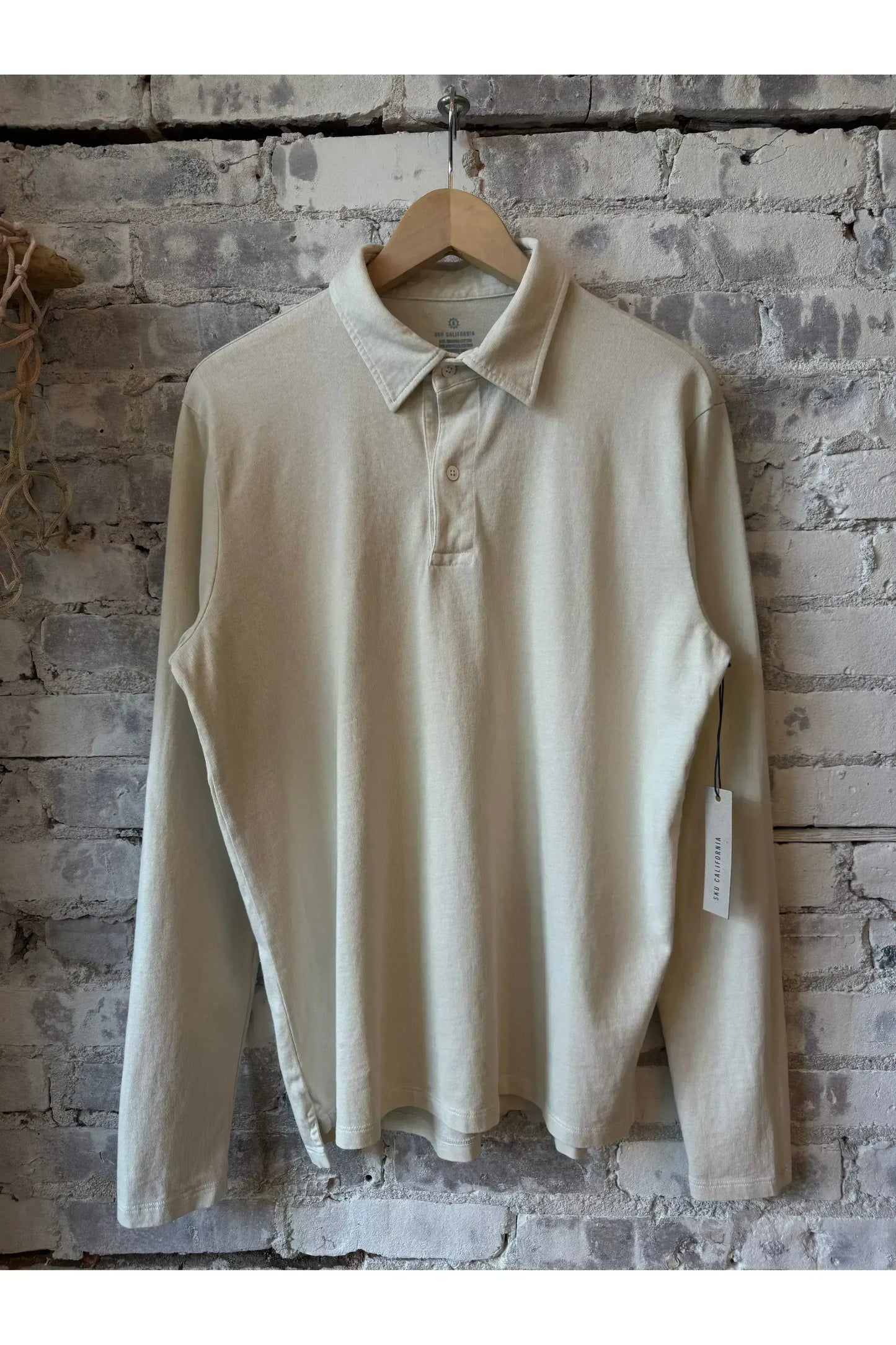 L/S Organic Recycled Polo - Salt - DUNE + SALT