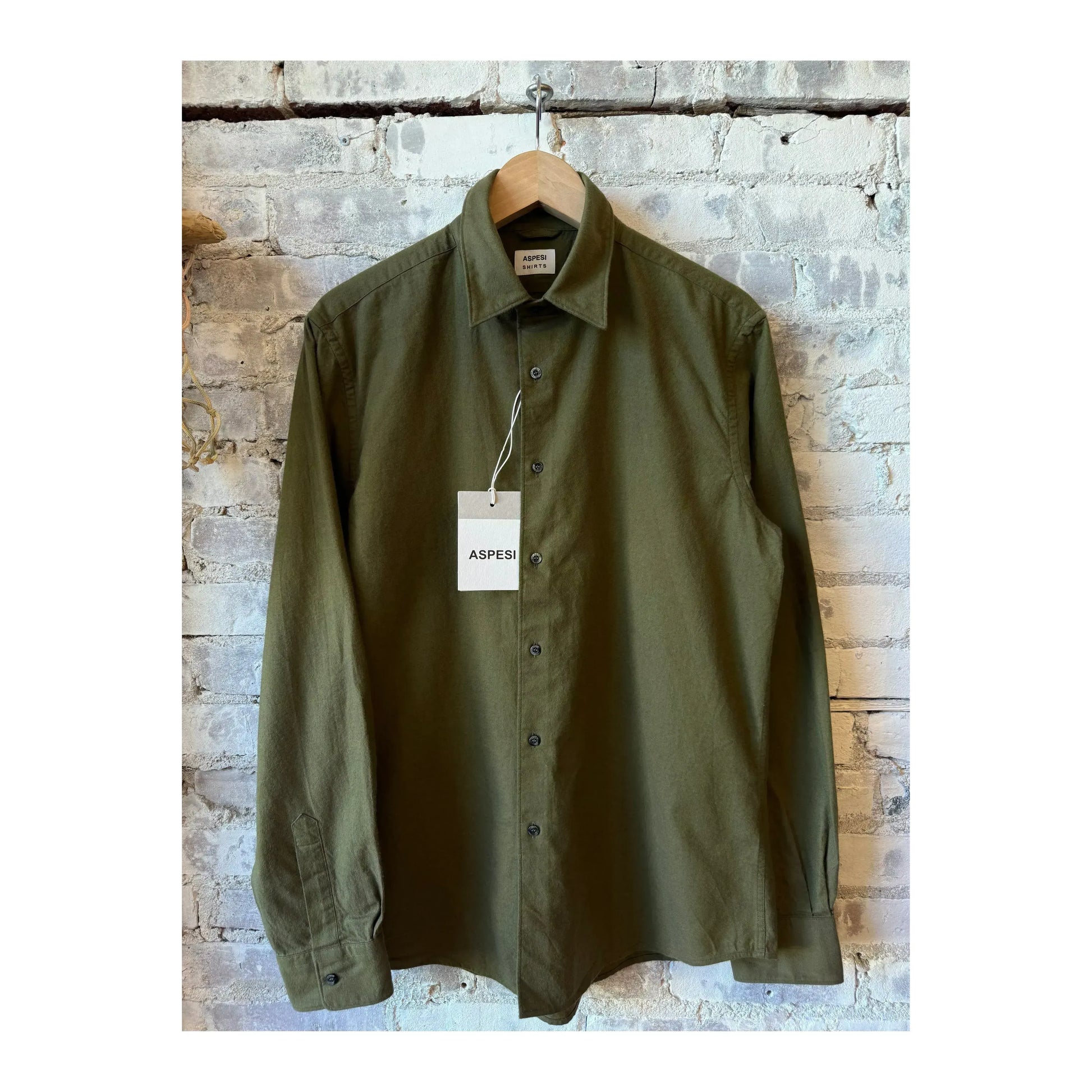 Comma Flannel Shirt - Military Green - DUNE + SALT