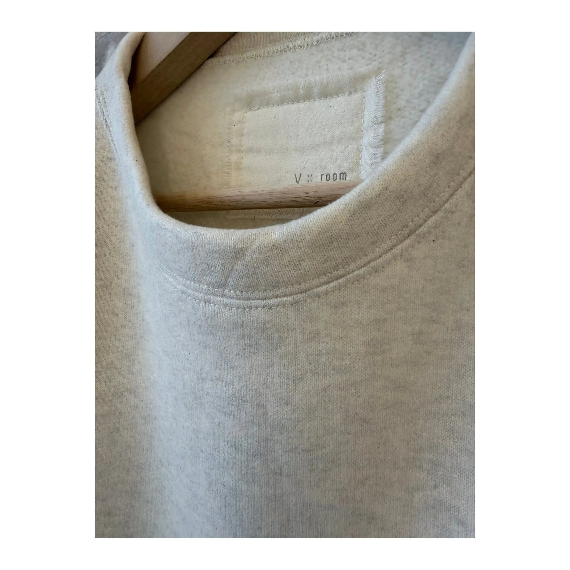 L/S Cotton Tencel Brushed Fleece Crew - Oat - DUNE + SALT