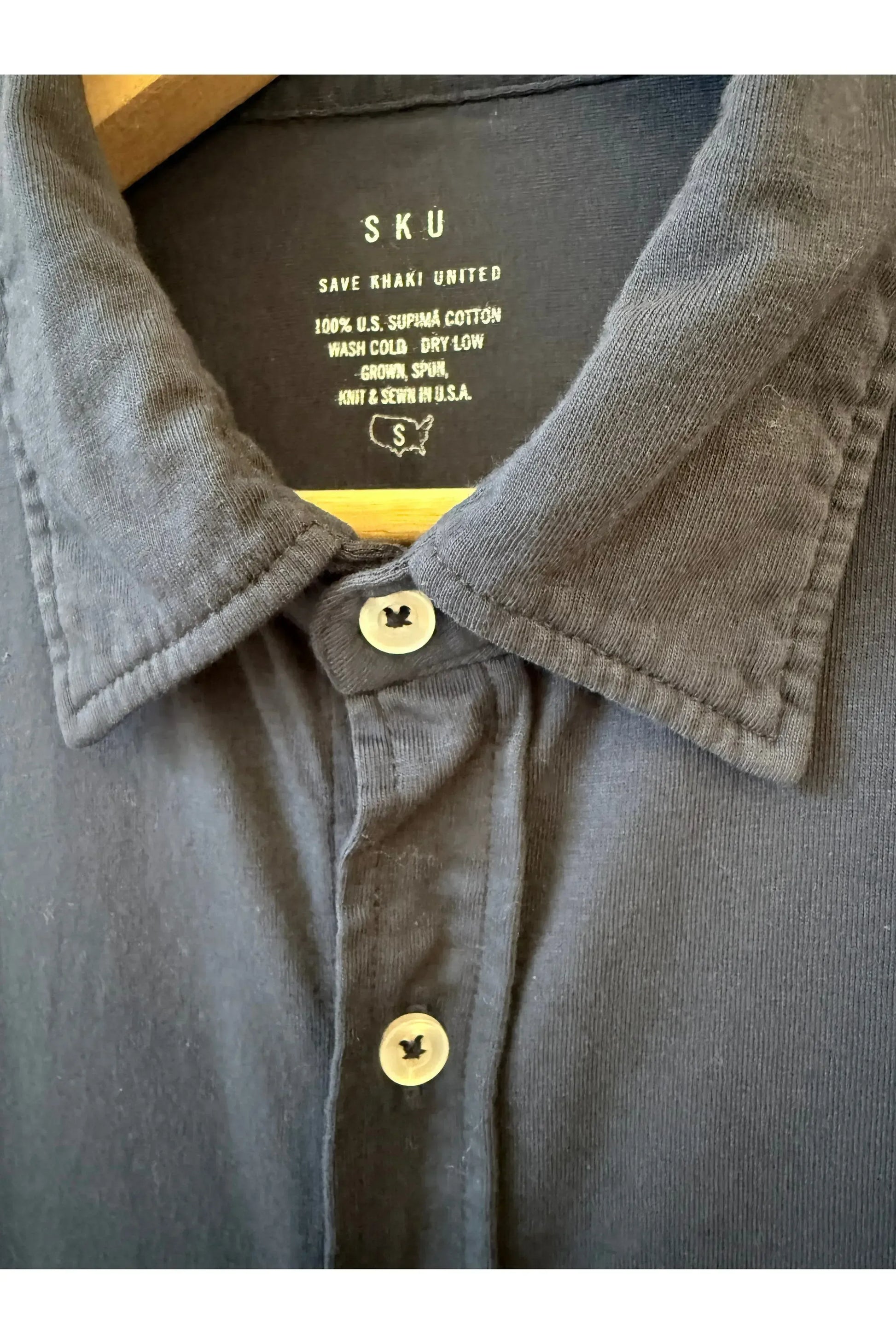 L/S Supima Jersey Easy Shirt - Navy - DUNE + SALT