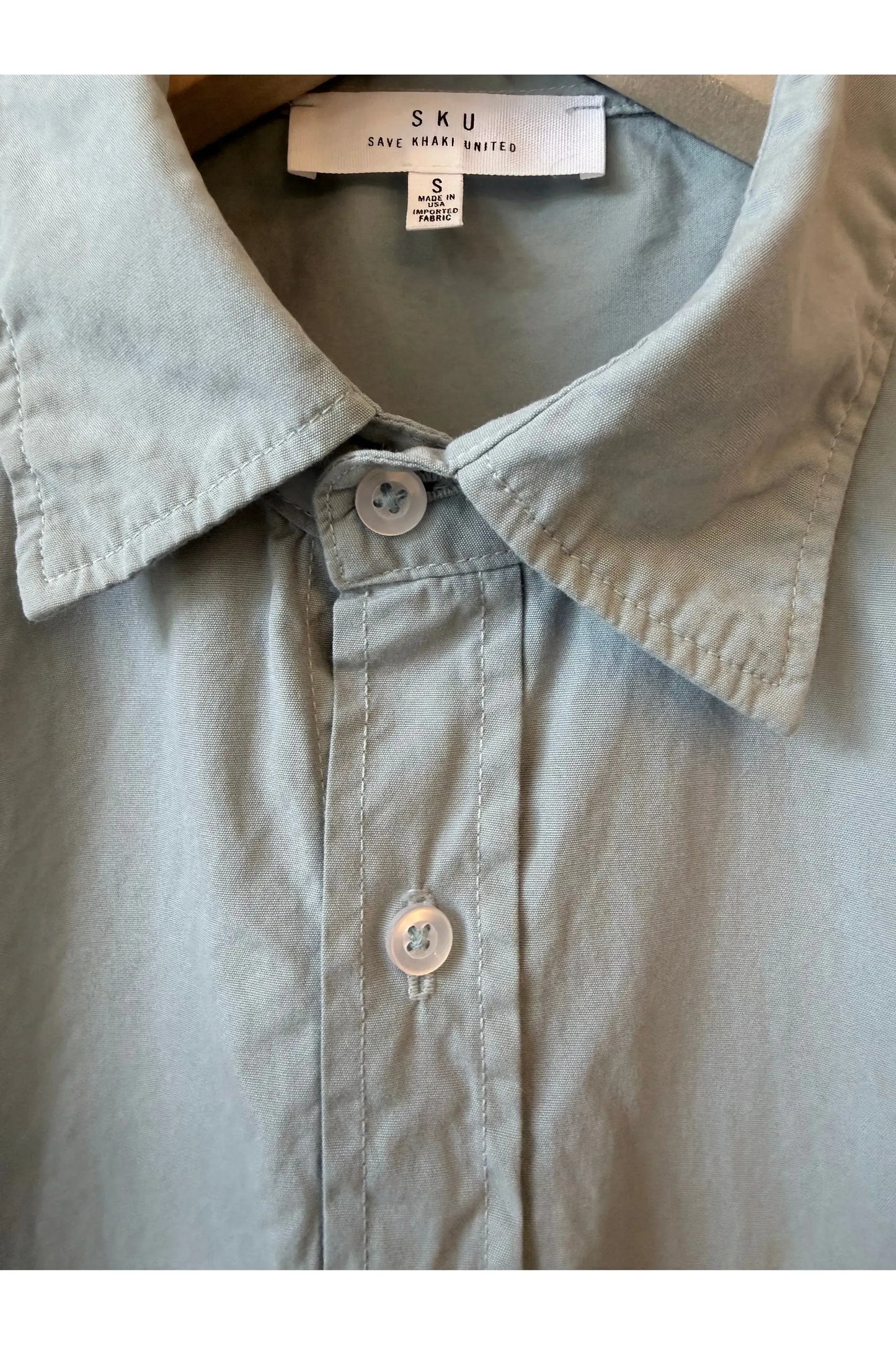 Poplin Standard Shirt - Surf - DUNE + SALT