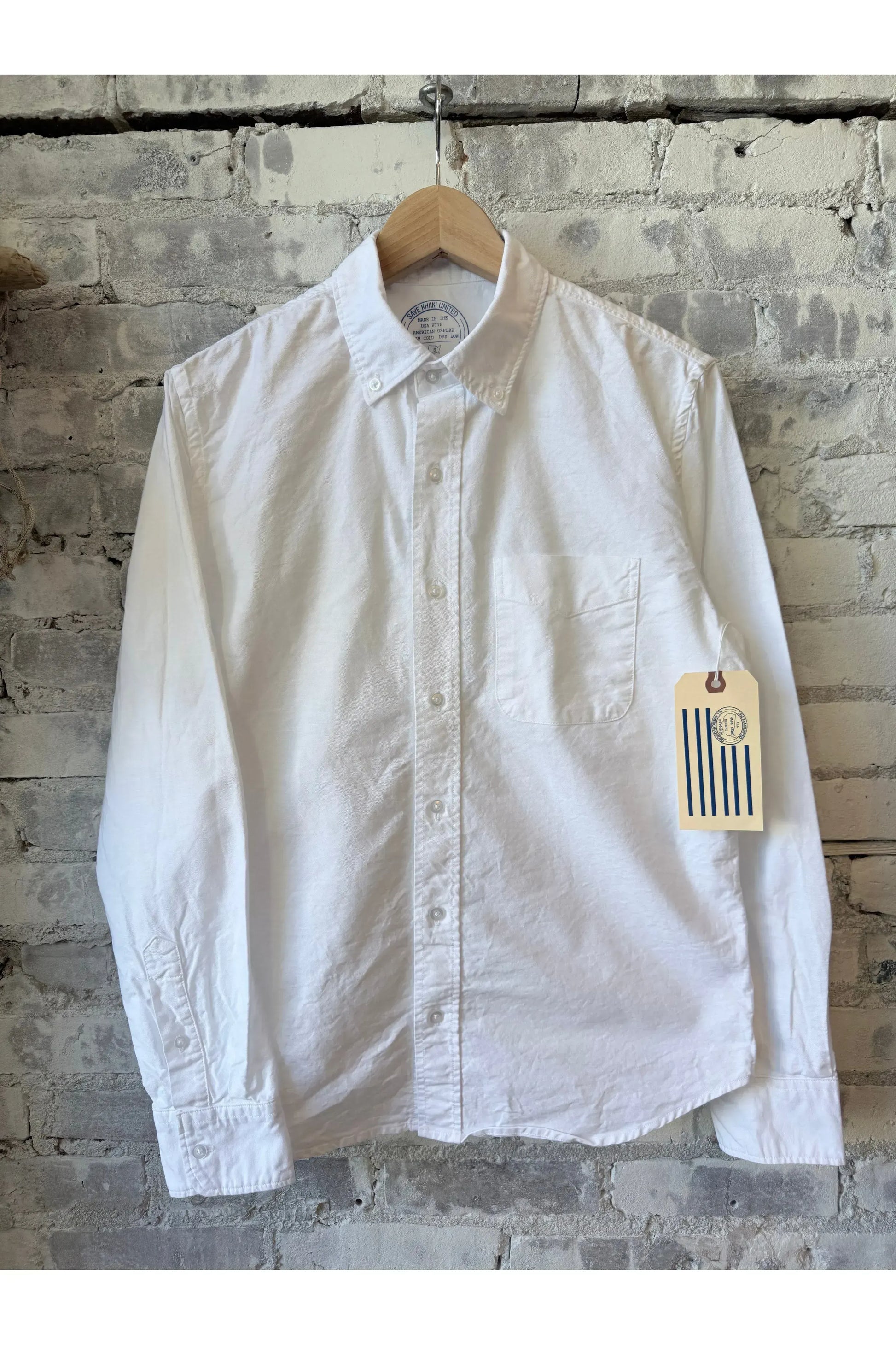 L/S American Oxford Shirt - White - DUNE + SALT