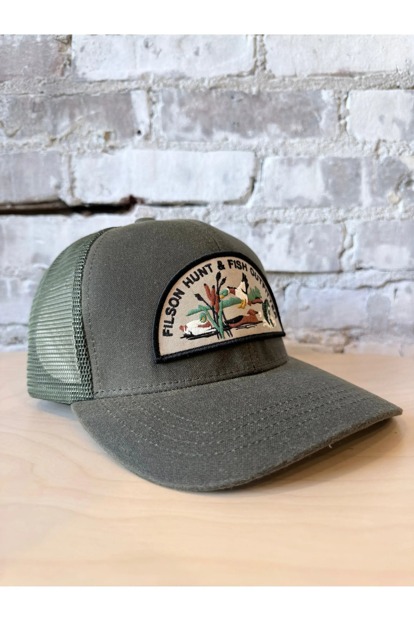 Logger Mesh Cap - Otter Green/Hunt Fish - DUNE + SALT