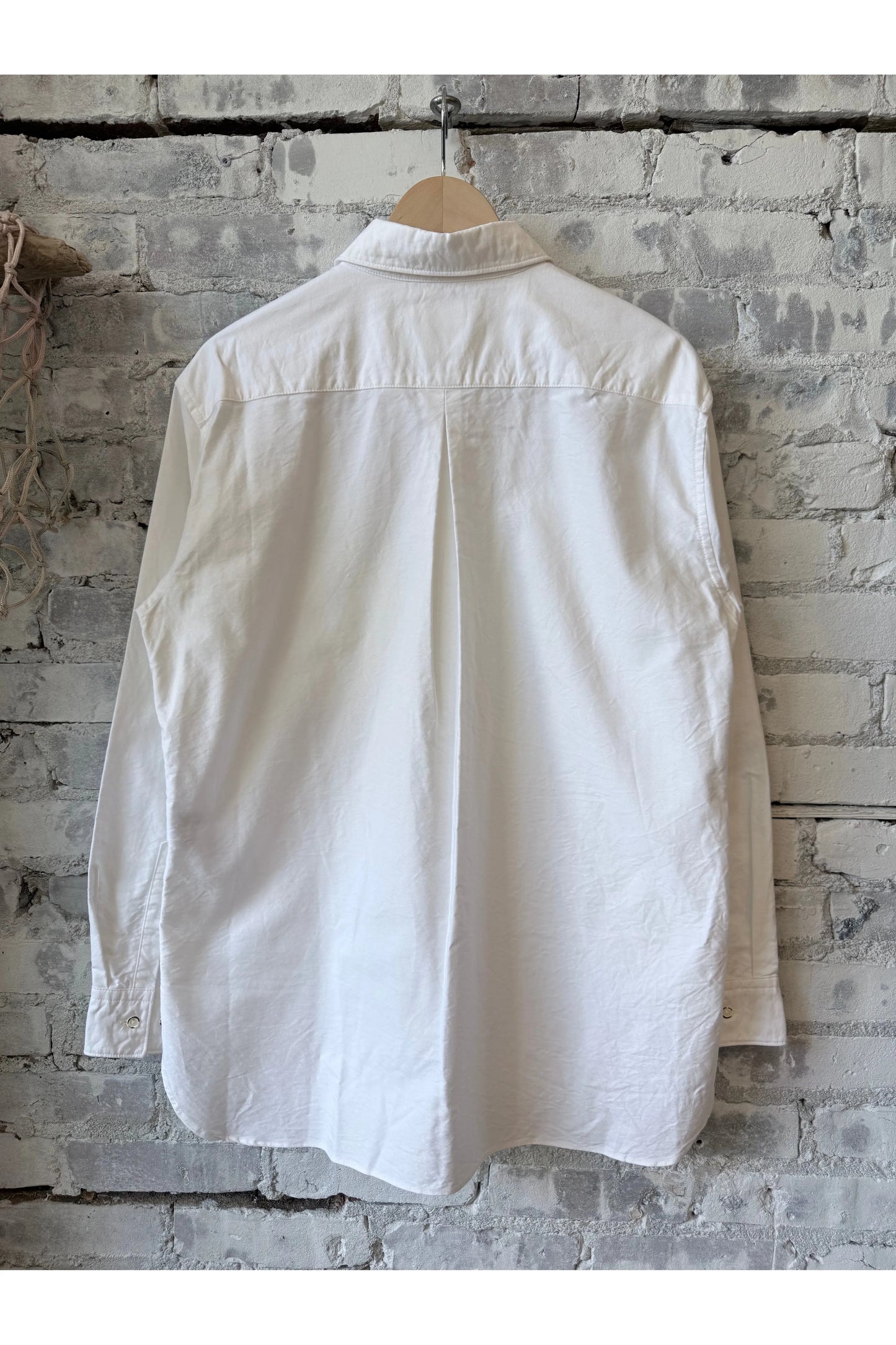 Heavy Oxford Short Point Collar Shirt - Off White - DUNE + SALT