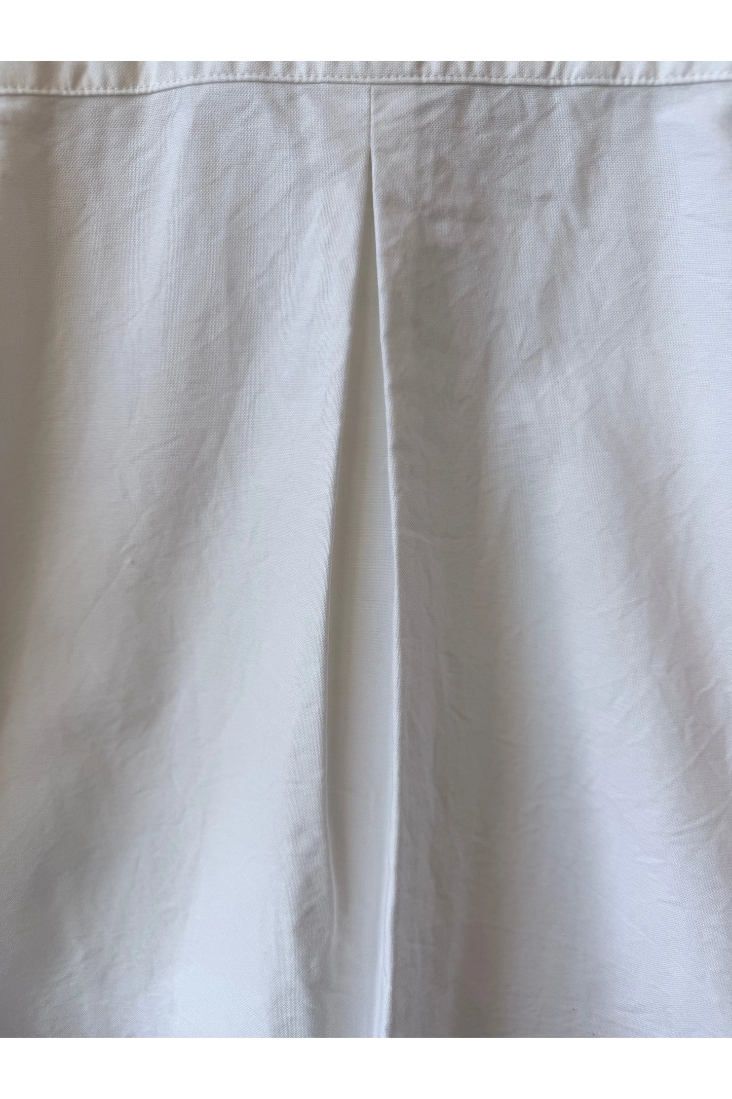 Heavy Oxford Short Point Collar Shirt - Off White - DUNE + SALT