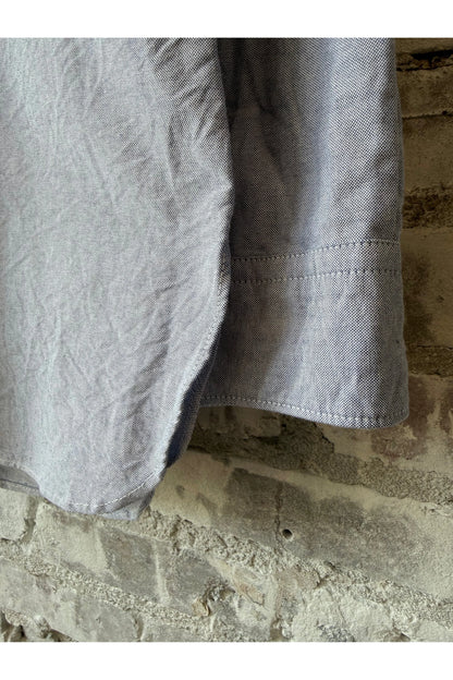 Heavy Oxford Short Point Collar Shirt - Navy - DUNE + SALT