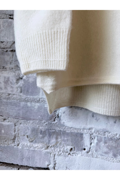 Fine Wool Turtleneck Pullover - Ivory - DUNE + SALT