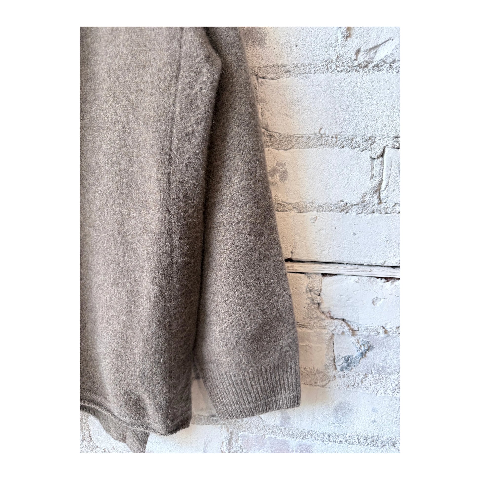 Fine Wool Turtleneck Pullover - Brown - DUNE + SALT