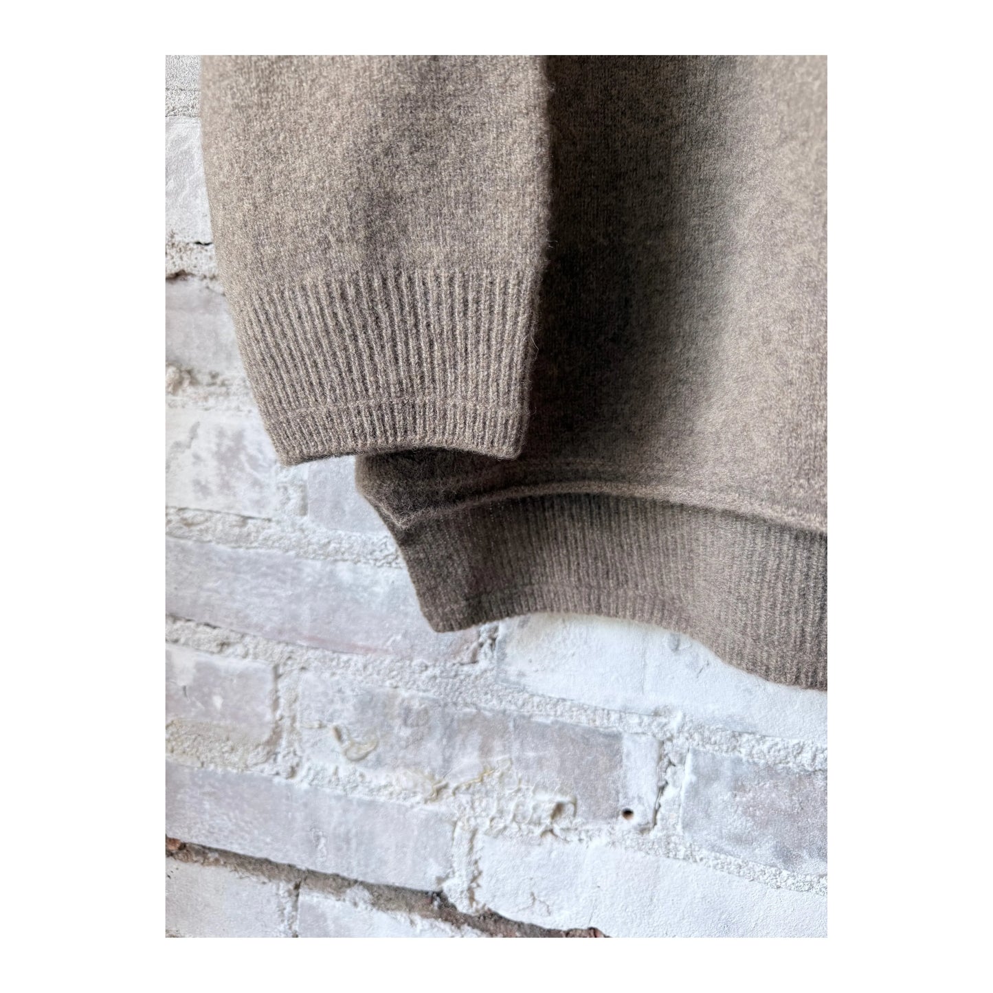 Fine Wool Turtleneck Pullover - Brown - DUNE + SALT