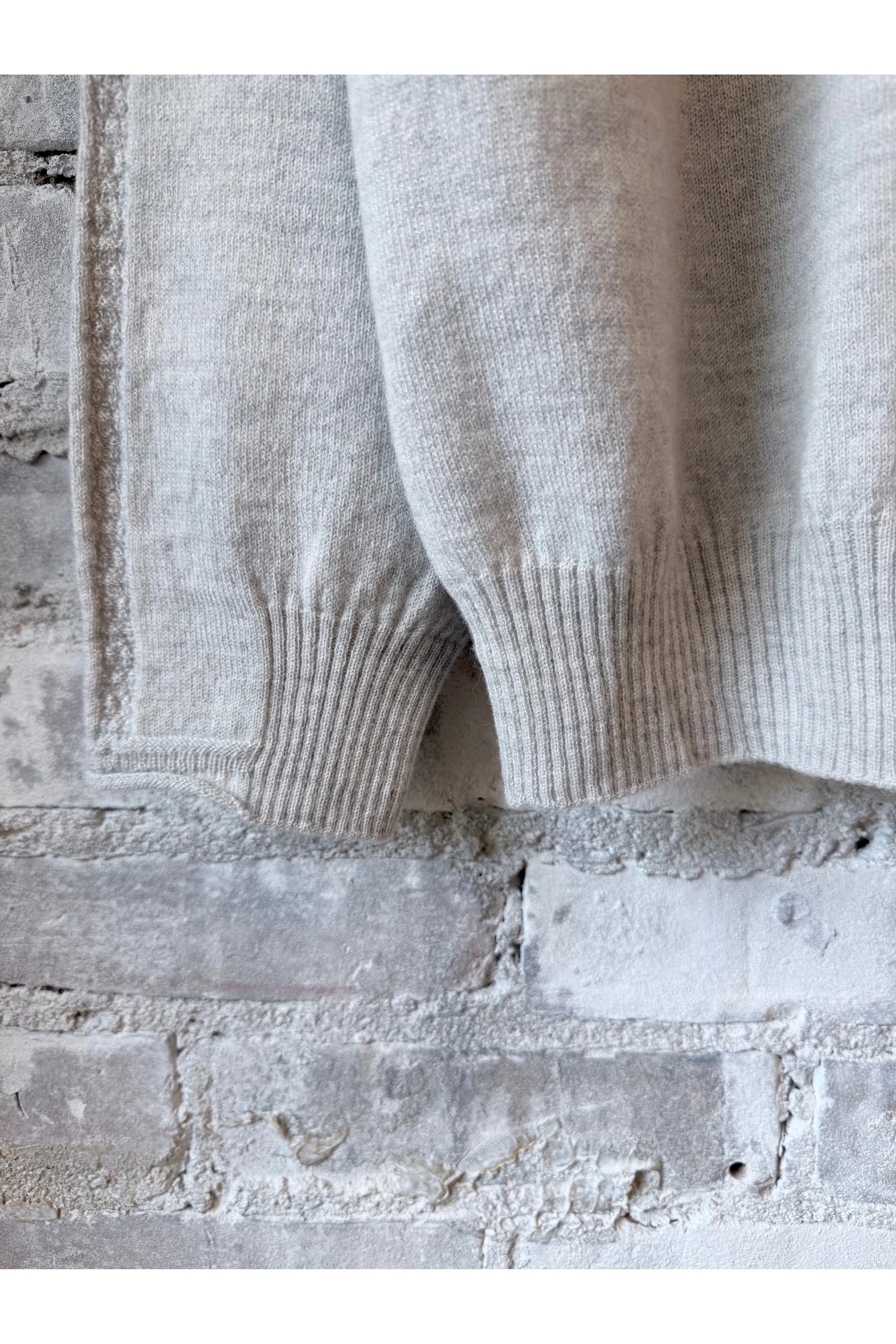 Airy Wool Crewneck Sweater - Light Gray - DUNE + SALT