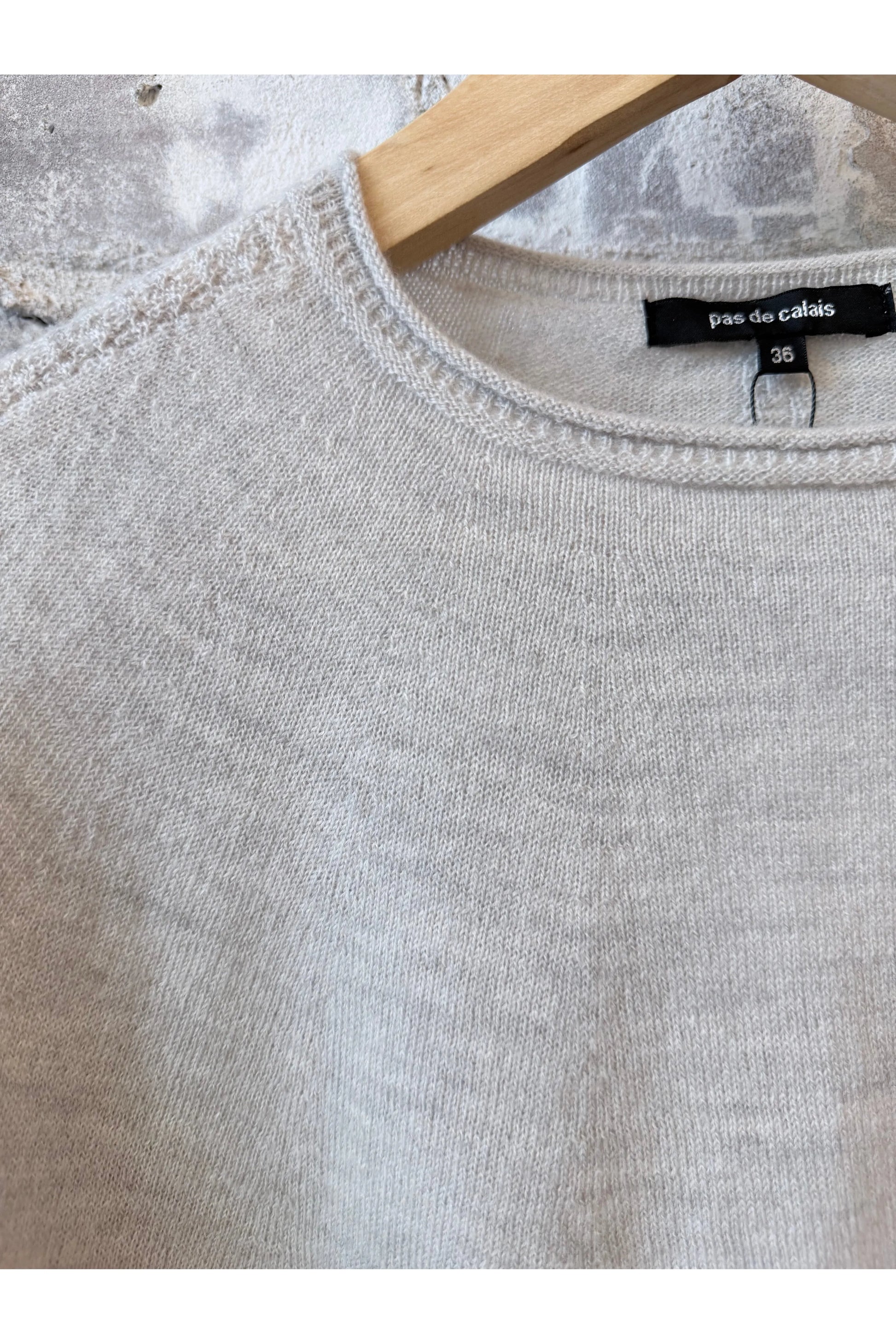 Airy Wool Crewneck Sweater - Light Gray - DUNE + SALT