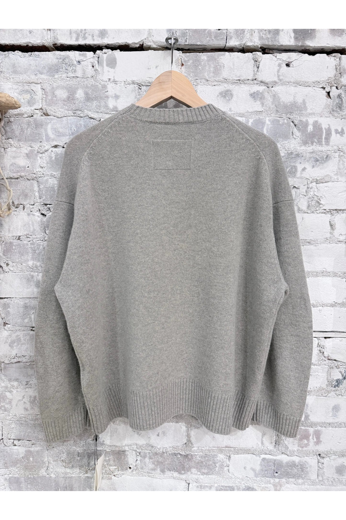 L/S Merino Jersey Knit Crew - Heather Grey - DUNE + SALT