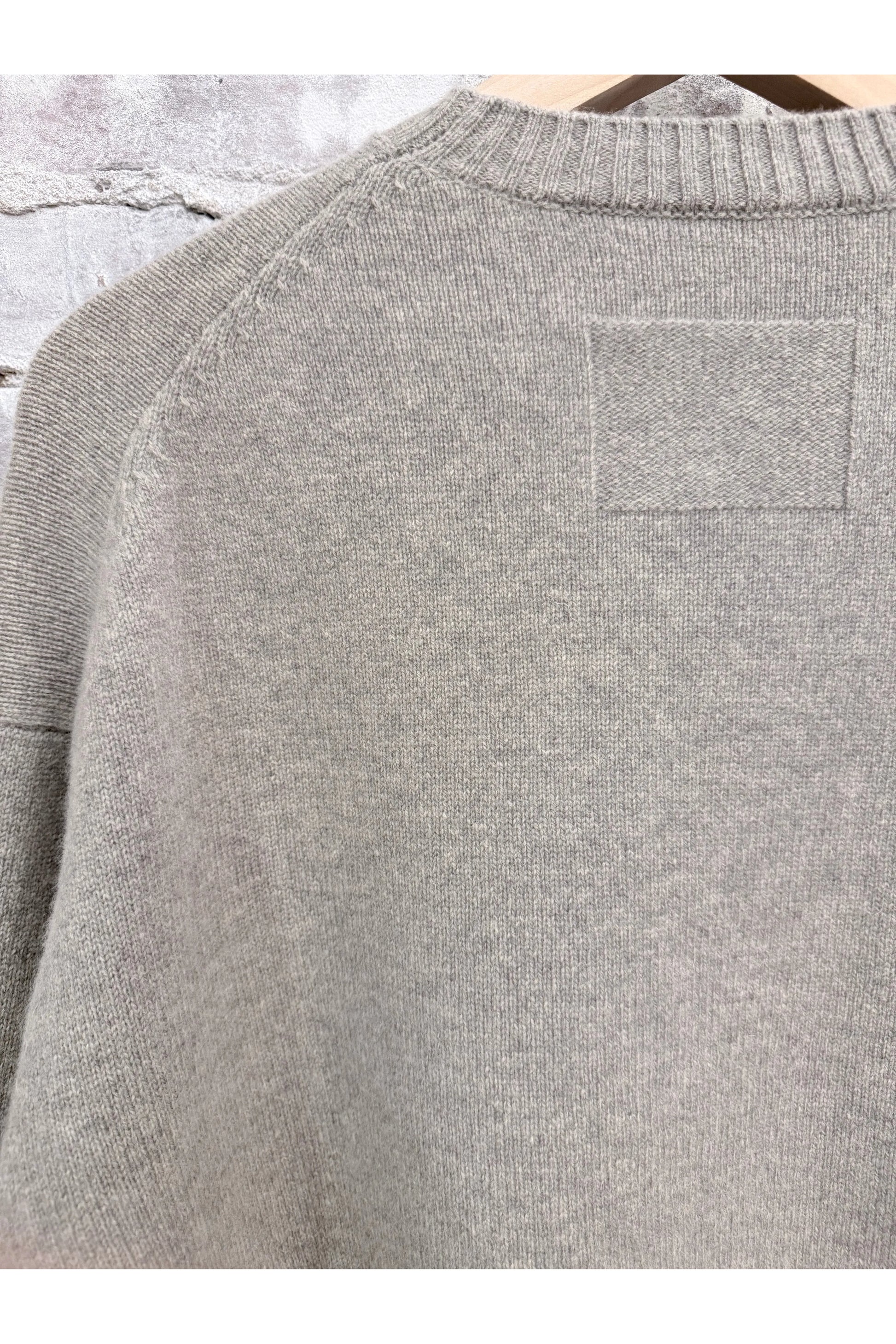 L/S Merino Jersey Knit Crew - Heather Grey - DUNE + SALT