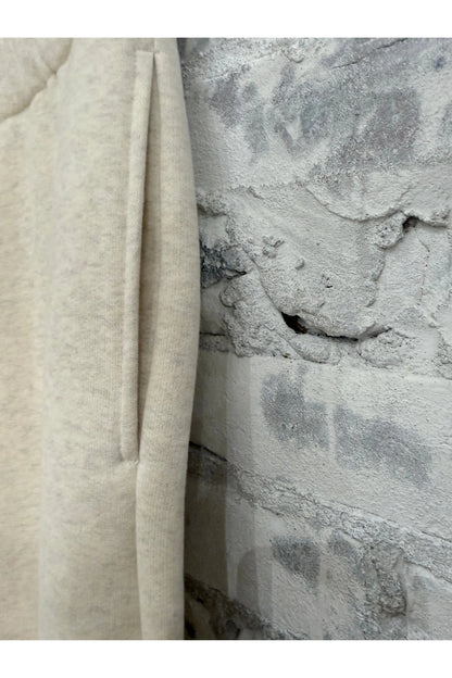 Cotton Tencel Brushed Fleece Jogger - Oat - DUNE + SALT
