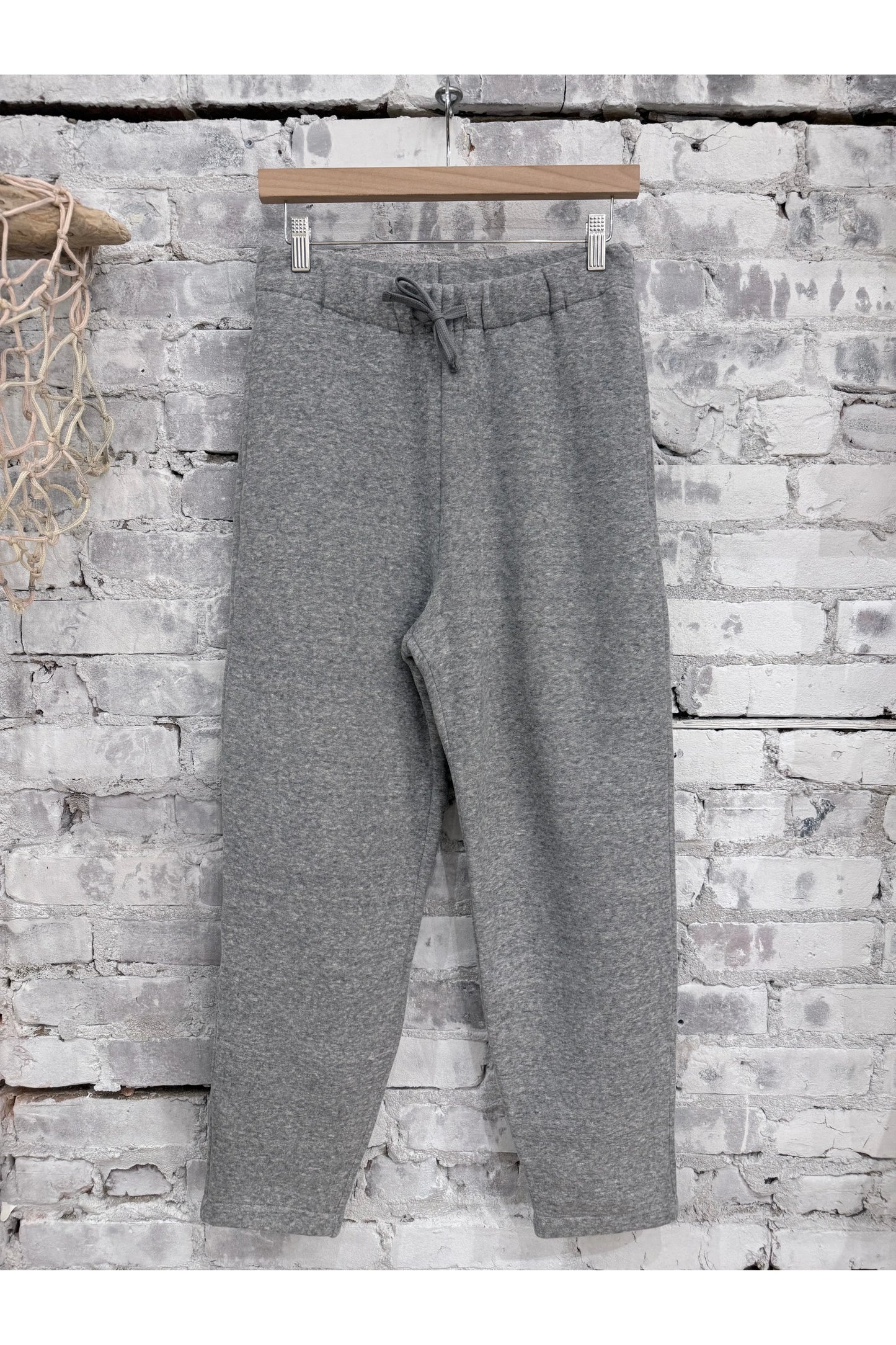 Cotton Tencel Brushed Fleece Jogger - Heather Charcoal - DUNE + SALT